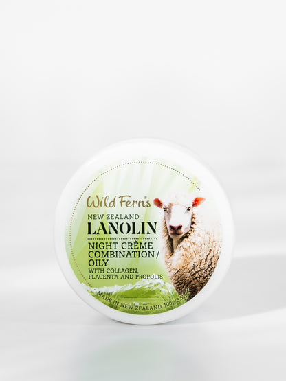 Lanolin Night Crème with Collagen (Combination to Oily), 100 g
