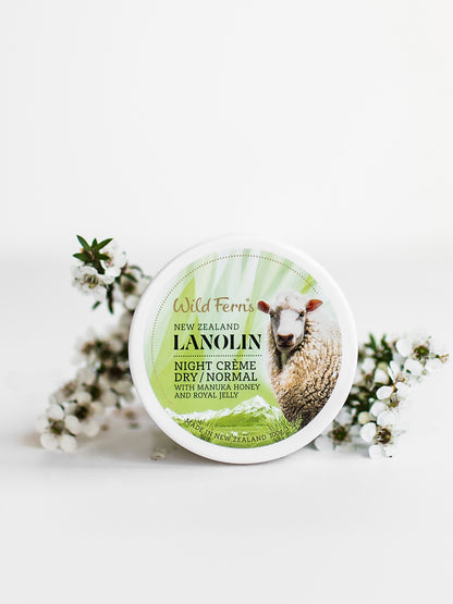 Lanolin Night Crème with Manuka Honey and Royal Jelly (Dry to Normal), 100 g