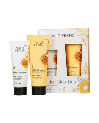 Wild Ferns Mānuka Honey Golden Glow Duo Gift Box