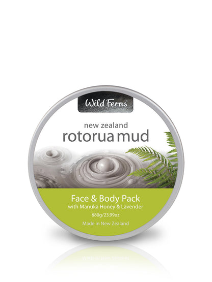 Rotorua Mud Face & Body Pack with Manuka Honey & Lavender, 650 g
