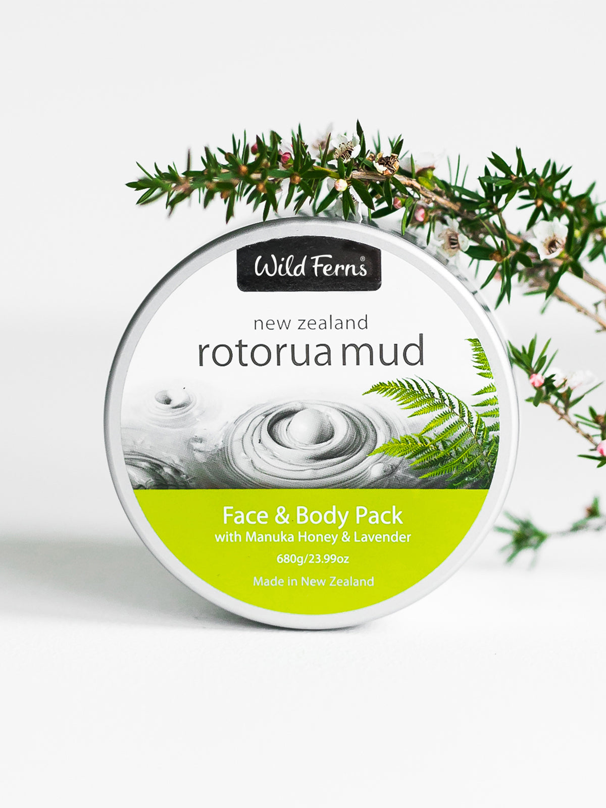 Rotorua Mud Face & Body Pack with Manuka Honey & Lavender, 650 g