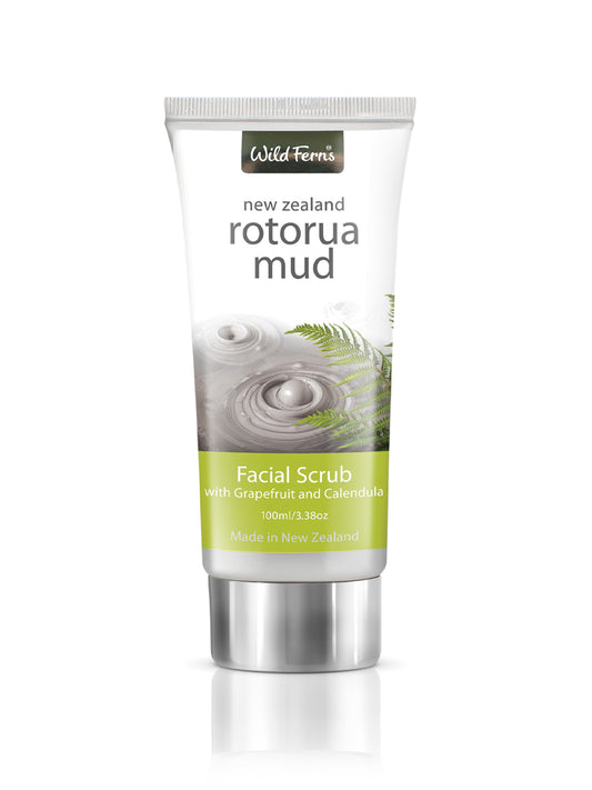 Rotorua Mud Facial Scrub with Grapefruit & Calendula, 100 ml