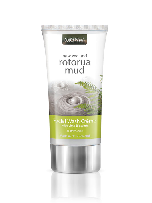 Rotorua Mud Facial Wash Crème with Lime Blossom, 130 ml