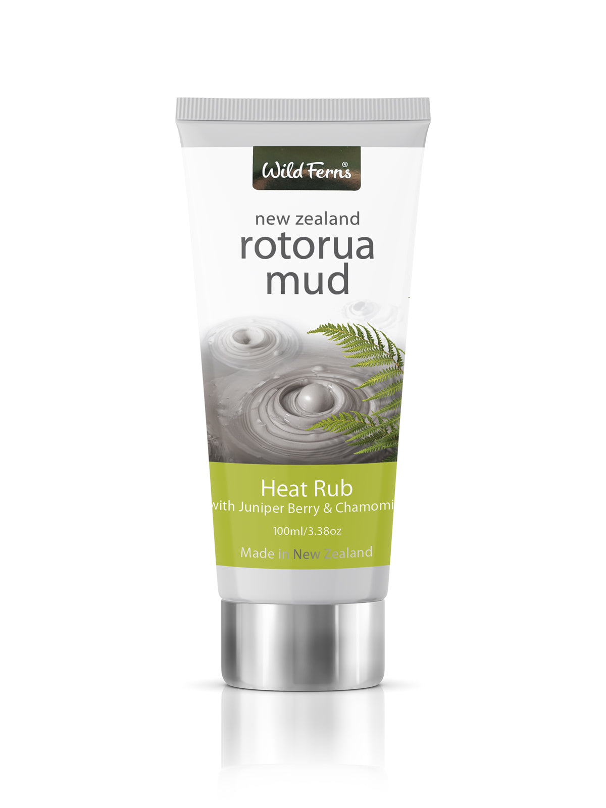Rotorua Mud Heat Rub with Juniper & Chamomile, 100 ml