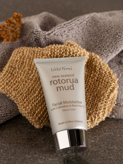 Rotorua Mud Facial Moisturiser with Calendula and Rose Hip Oil, 75 ml