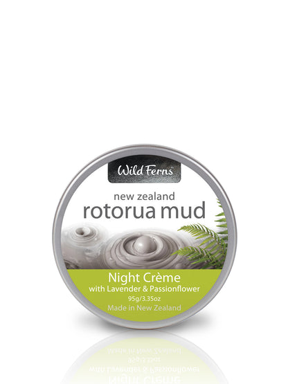 Rotorua Mud Night Crème with Lavender & Passionflower, 95 ml
