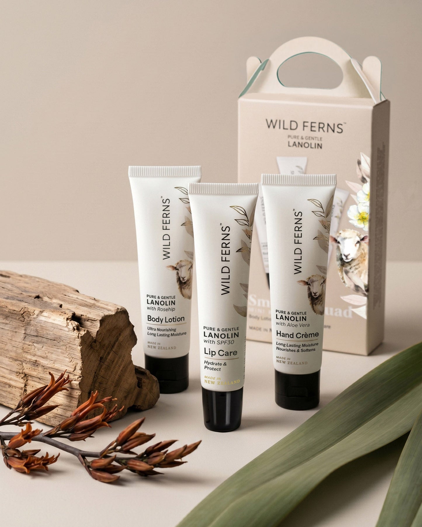 Lanolin Smooth Squad Mini Body Set