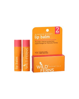 Wild Ferns Essentials Mānuka Honey Lip Balm (2 pack)